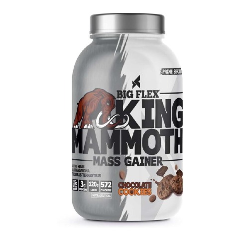 1 - Big Flex King Mammoth Mass Gainer,  2.2 lb  Chocolate Cookies 