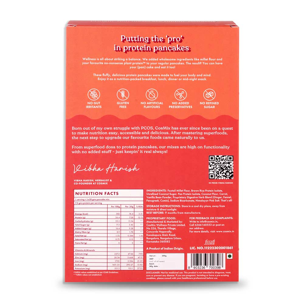 2 - Cosmix No Nonsense Plant Protein Pancake Mix,  Assorted  4 Piece(s)/Pack 