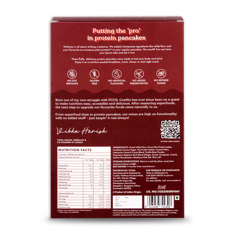3 - Cosmix No Nonsense Plant Protein Pancake Mix,  Assorted  4 Piece(s)/Pack 
