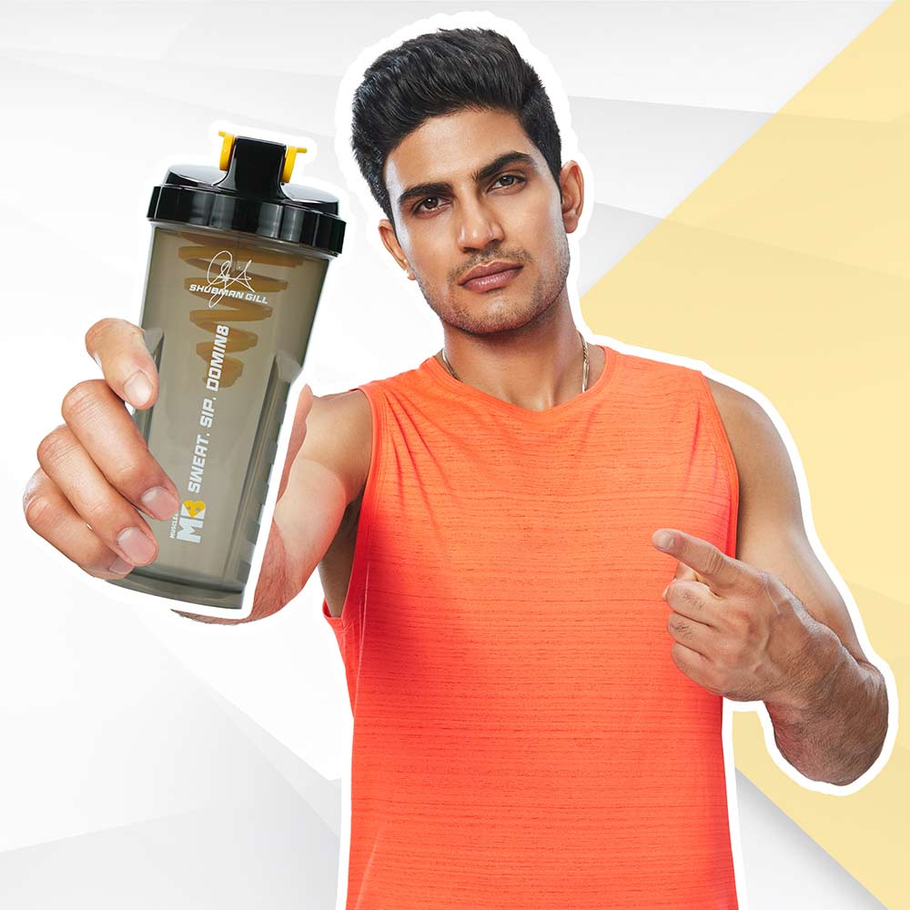 7 - MuscleBlaze Limited Edition Shubman Shaker,  Black  700 ml 