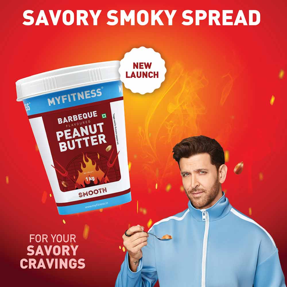 4 - Myfitness Barbeque Peanut Butter,  1 kg  Smooth 