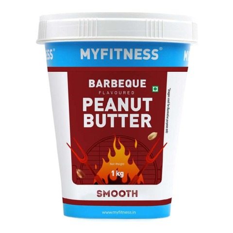 1 - Myfitness Barbeque Peanut Butter,  1 kg  Smooth 