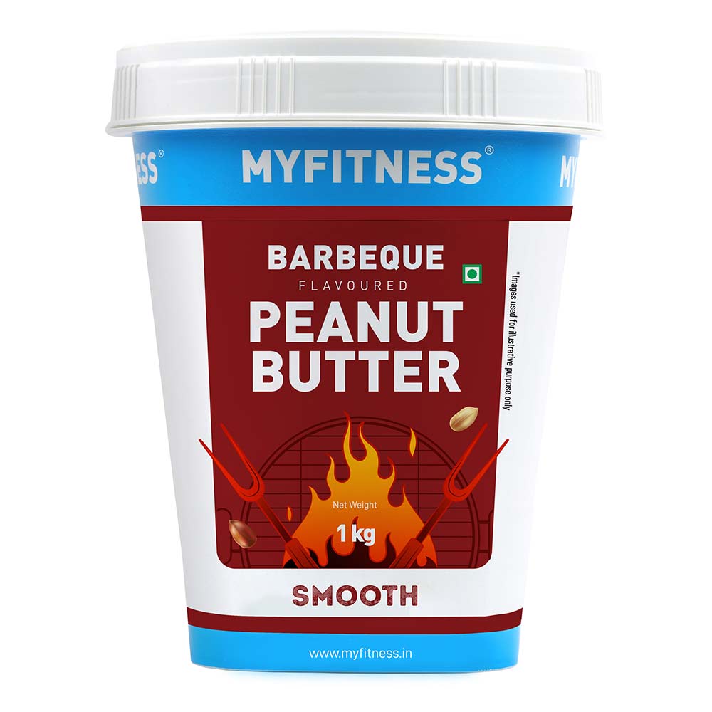 1 - Myfitness Barbeque Peanut Butter,  1 kg  Smooth 