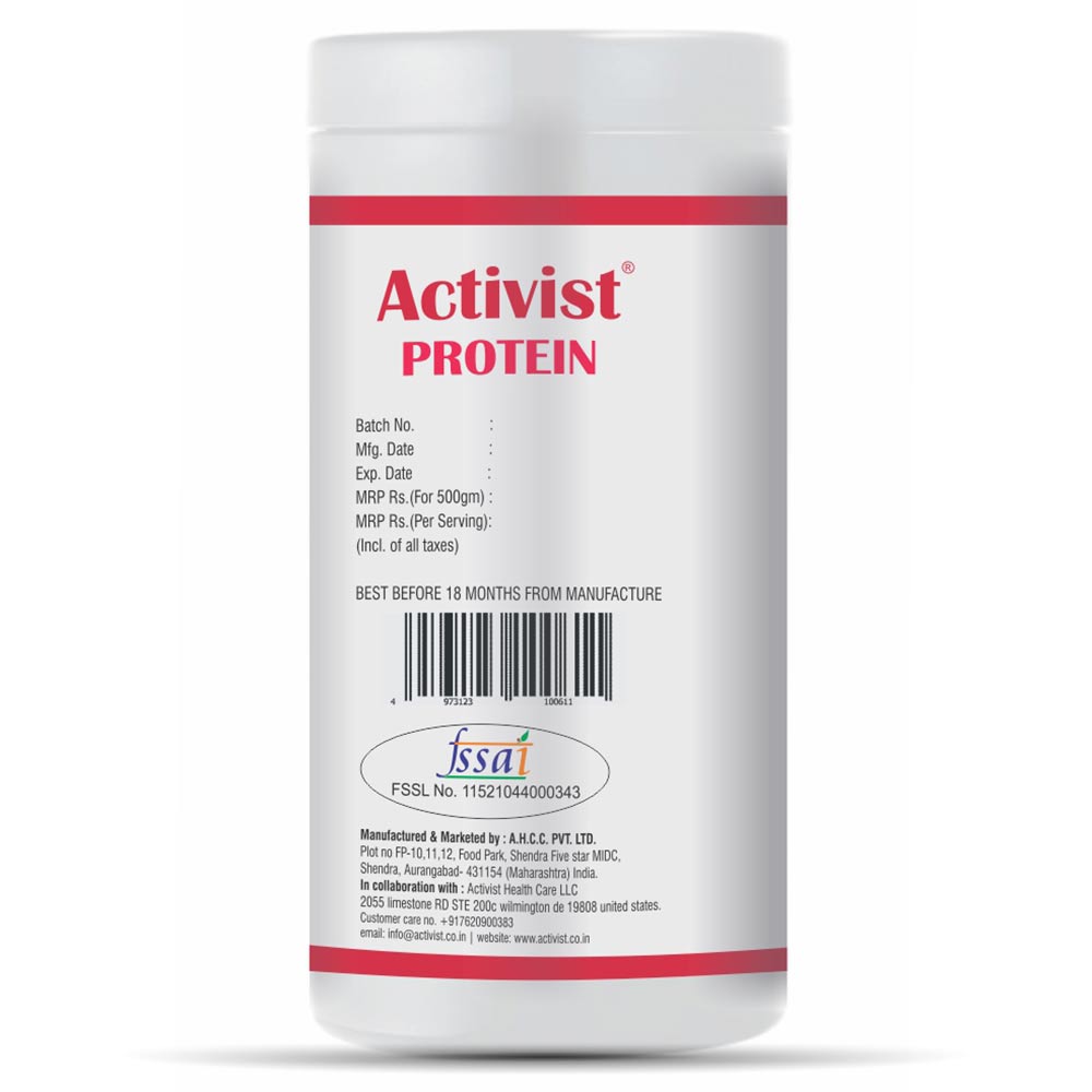 3 - Activist Protein Powder,  500 g  Kesar 