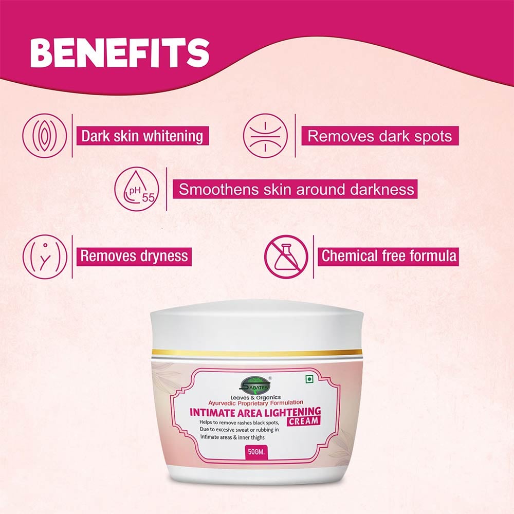 3 - Sabates Intimate Area Lightening Cream,  50 g  for Rashes & Black Spots, Sweat or rubbing in Intimate Areas 