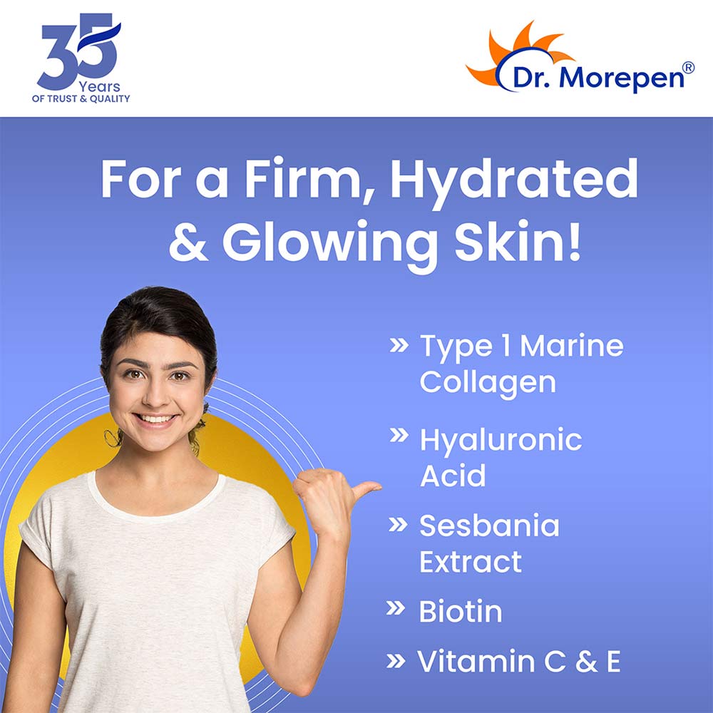 4 - Dr. Morepen Marine Skin Collagen,  200 g  Pineapple 