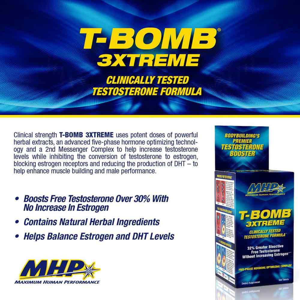 2 - MHP T-Bomb 3xtreme,  168 tablet(s)  Unflavoured 