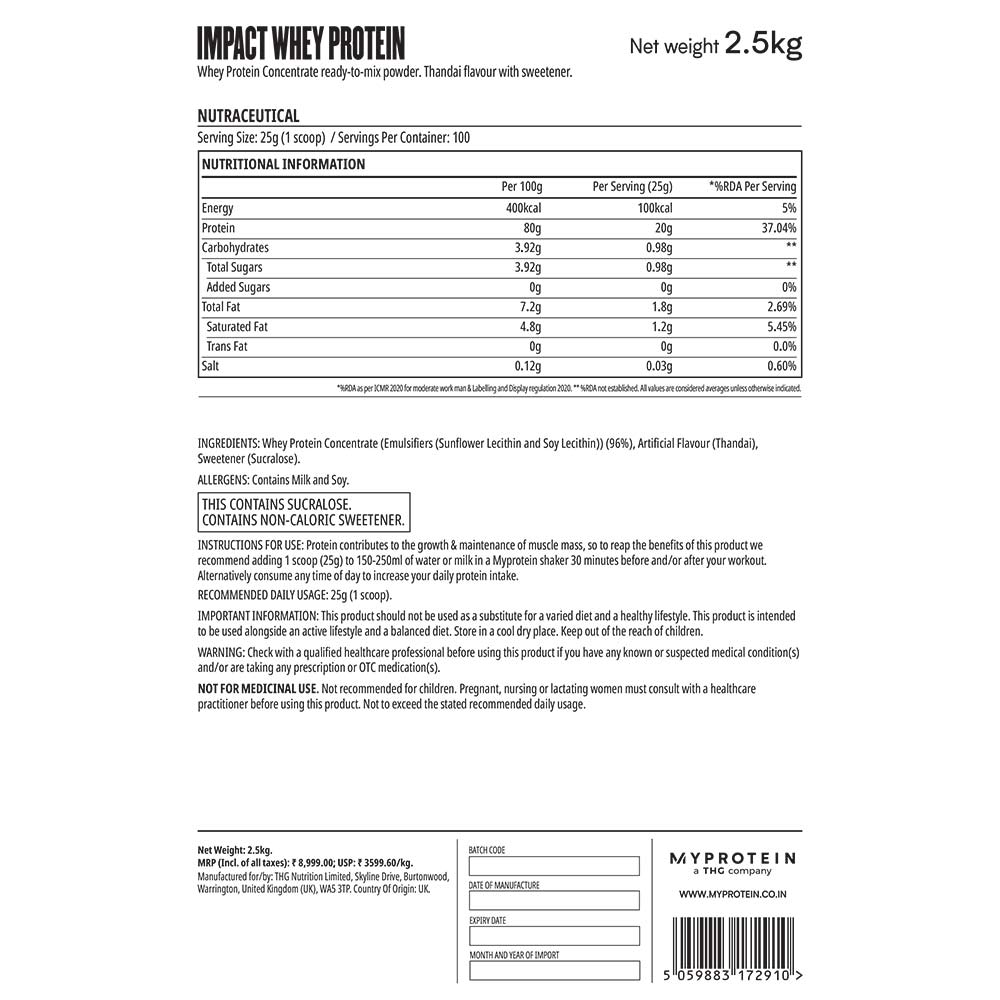 Impact Whey Protein at Best Price in India | Healthkart.com