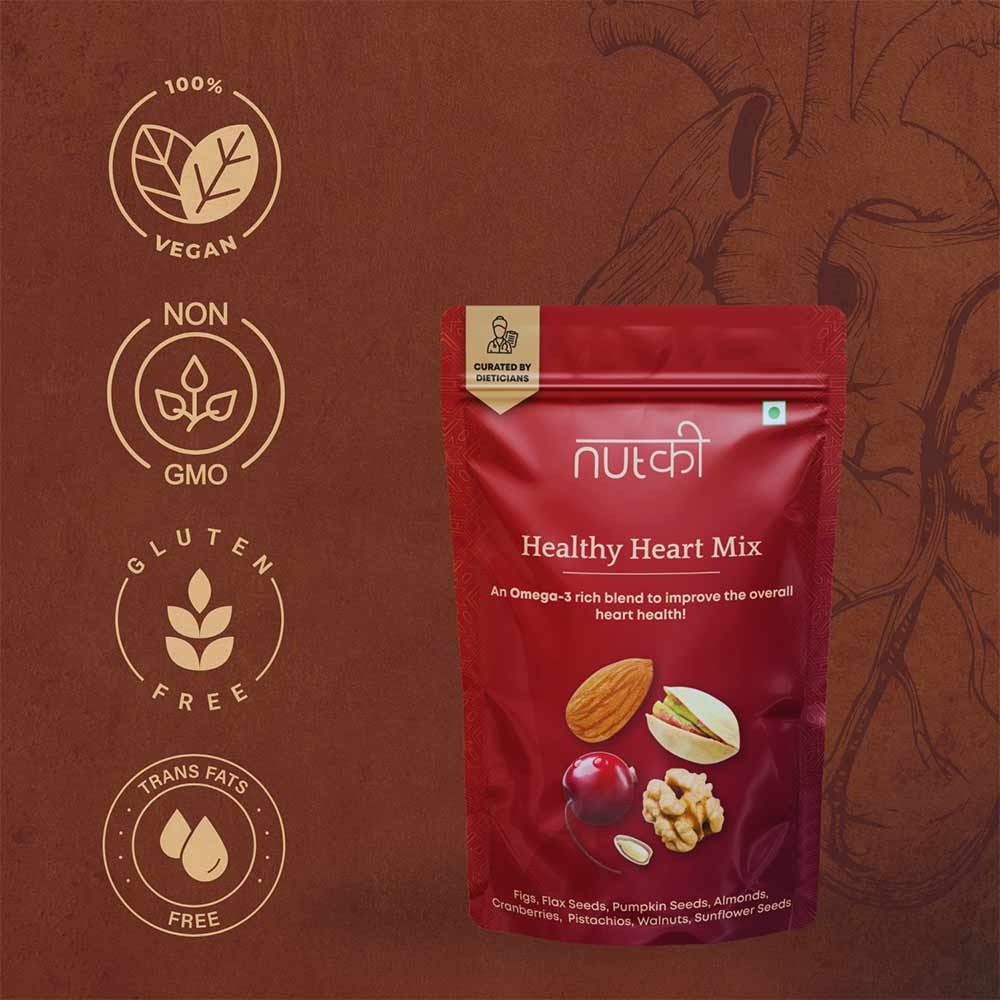 5 - Nutki Healthy Heart Mix,  Natural  200 g 