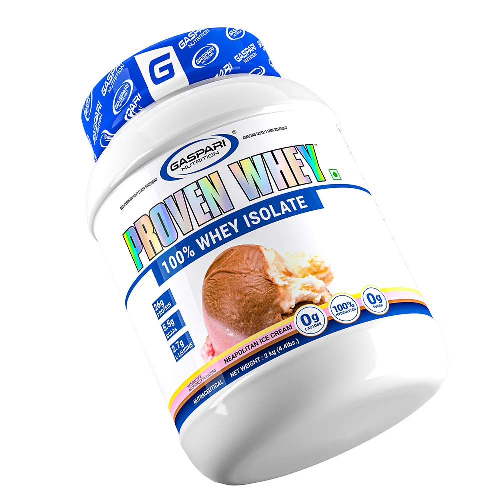 4 - Gaspari Nutrition Proven Whey Protein,  4.4 lb  Neapolitan Ice Cream 