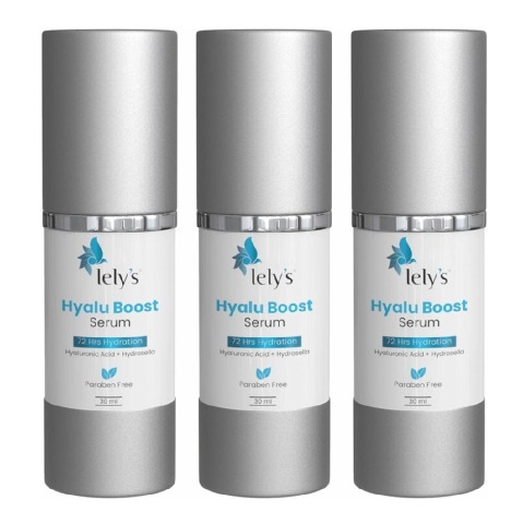 Lely's Hyalu Boost Serum,  30 ml  for All Skin Types (Pack of 3) 