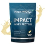 Nakpro Impact Whey Protein, 1 kg (2.2 lb), Malai Kulfi