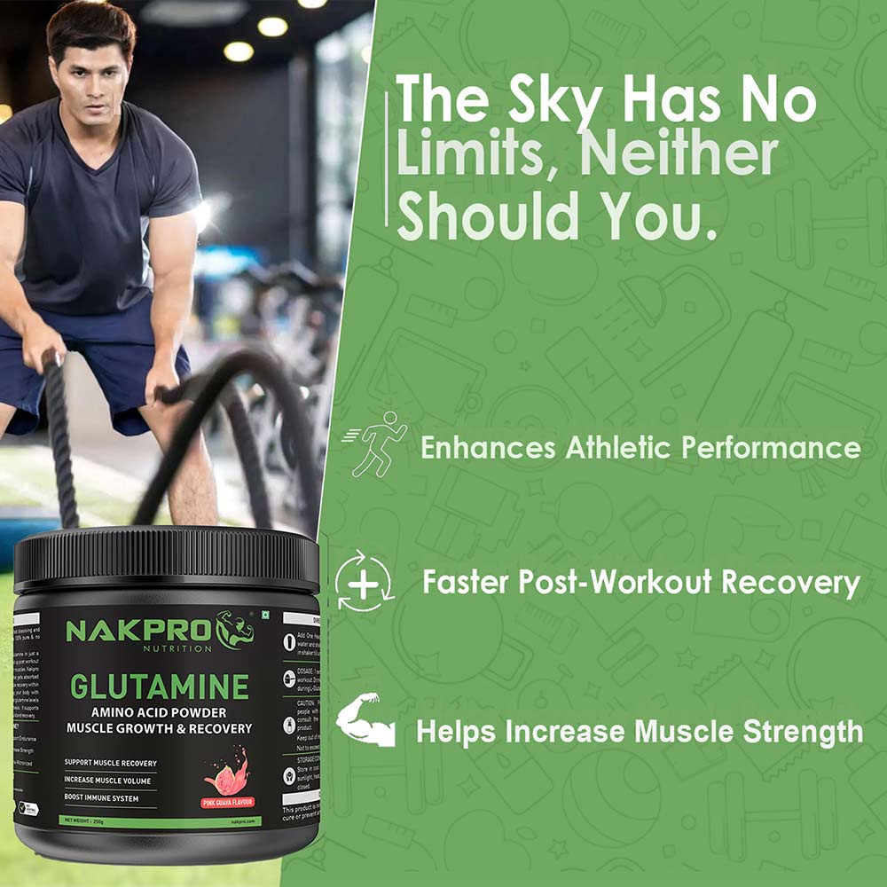 7 - Nakpro Glutamine,  0.55 lb  Pink Guava 