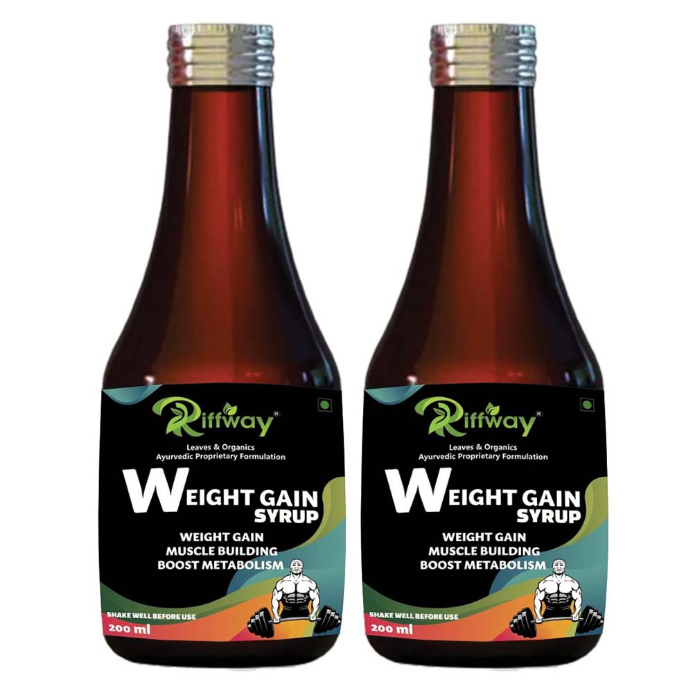 1 - Riffway Weight Gain Syrup,  200 ml  Unflavoured (Pack of 2) 