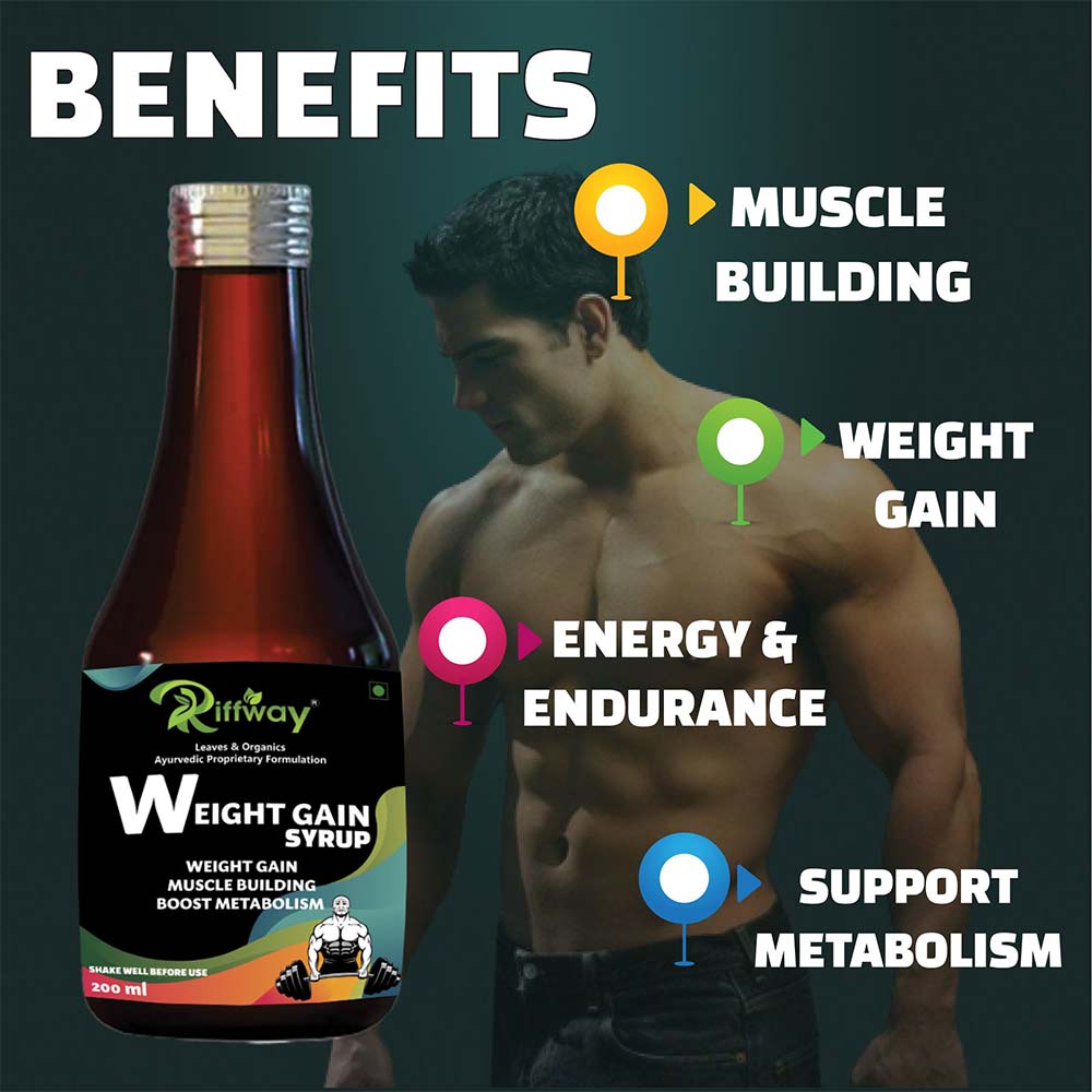 2 - Riffway Weight Gain Syrup,  200 ml  Unflavoured (Pack of 2) 
