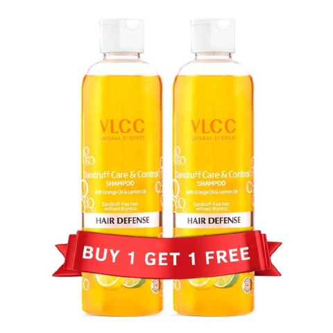 VLCC Dandruff Care & Control Shampoo Buy 1 Get 1,  350 ml  Hair Defense 