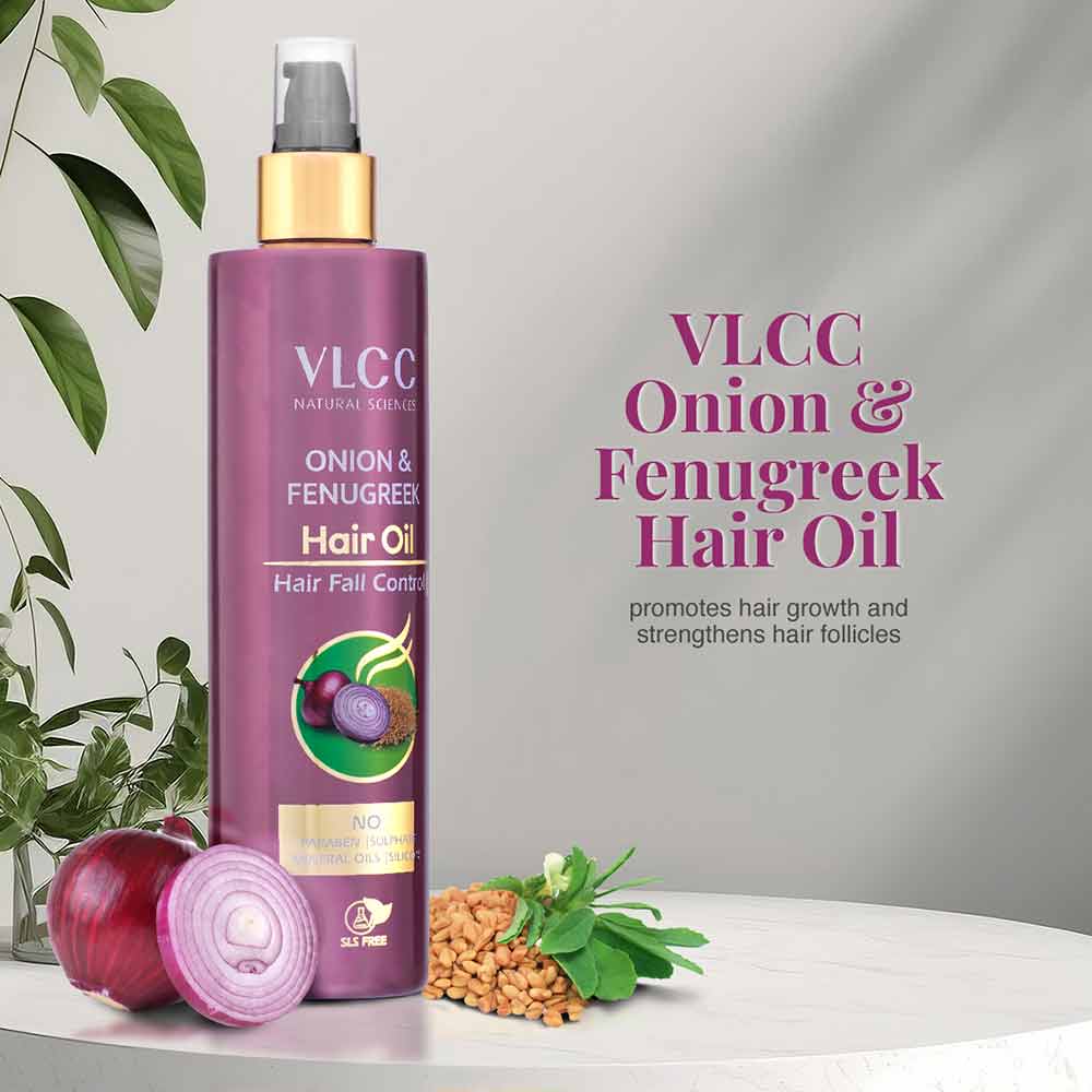 1 - VLCC Onion & Fenugreek Hair Oil,  200 ml  Hair Fall Control 