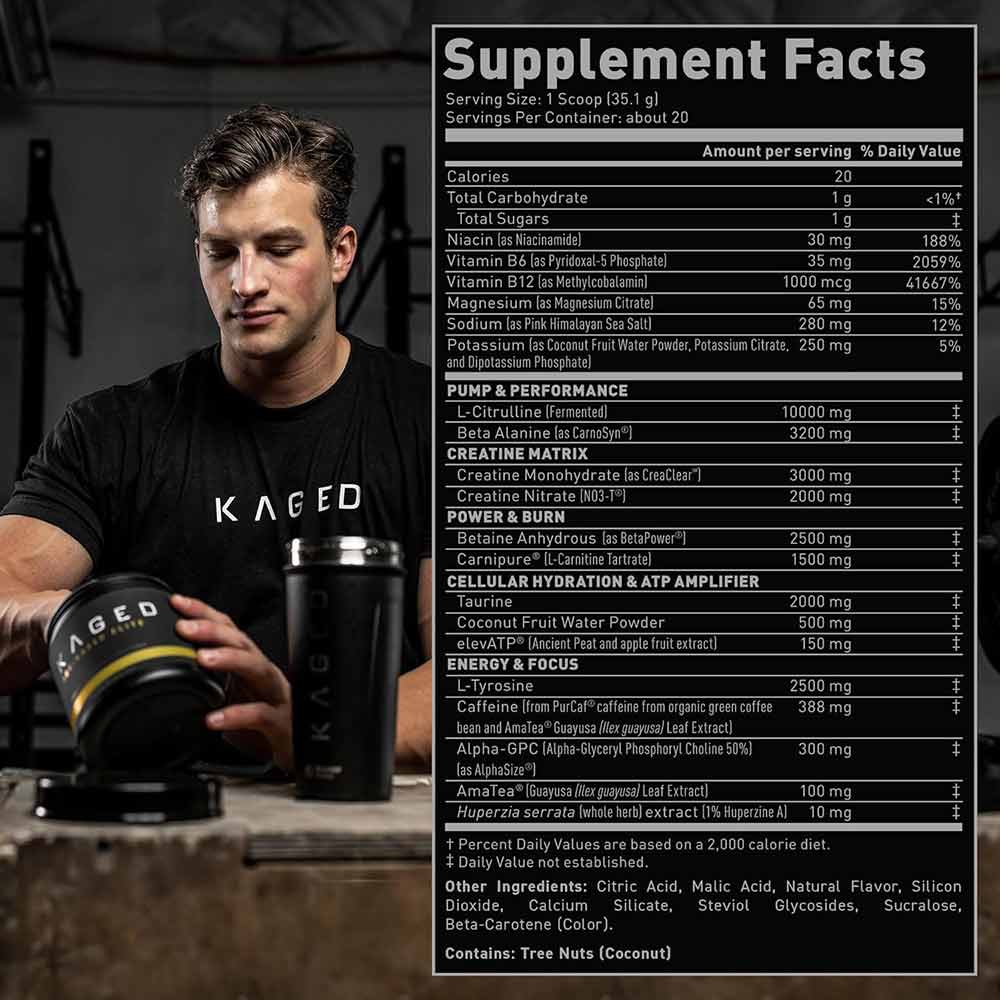 2 - Kaged Muscle Pre-Kaged Elite,  1.59 lb  Orange Mango 