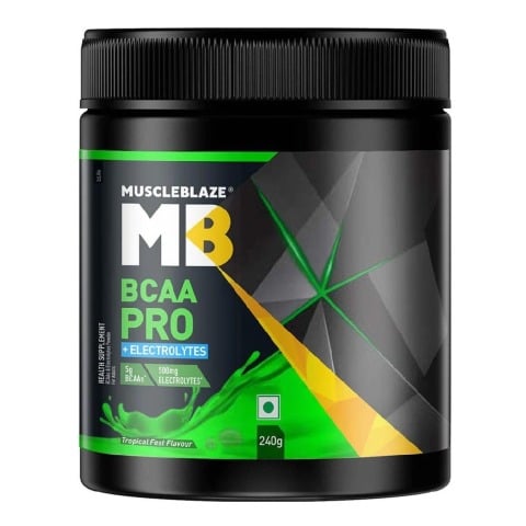1 - MuscleBlaze BCAA Pro OP,  0.53 lb  30 Servings  Tropical Fest 