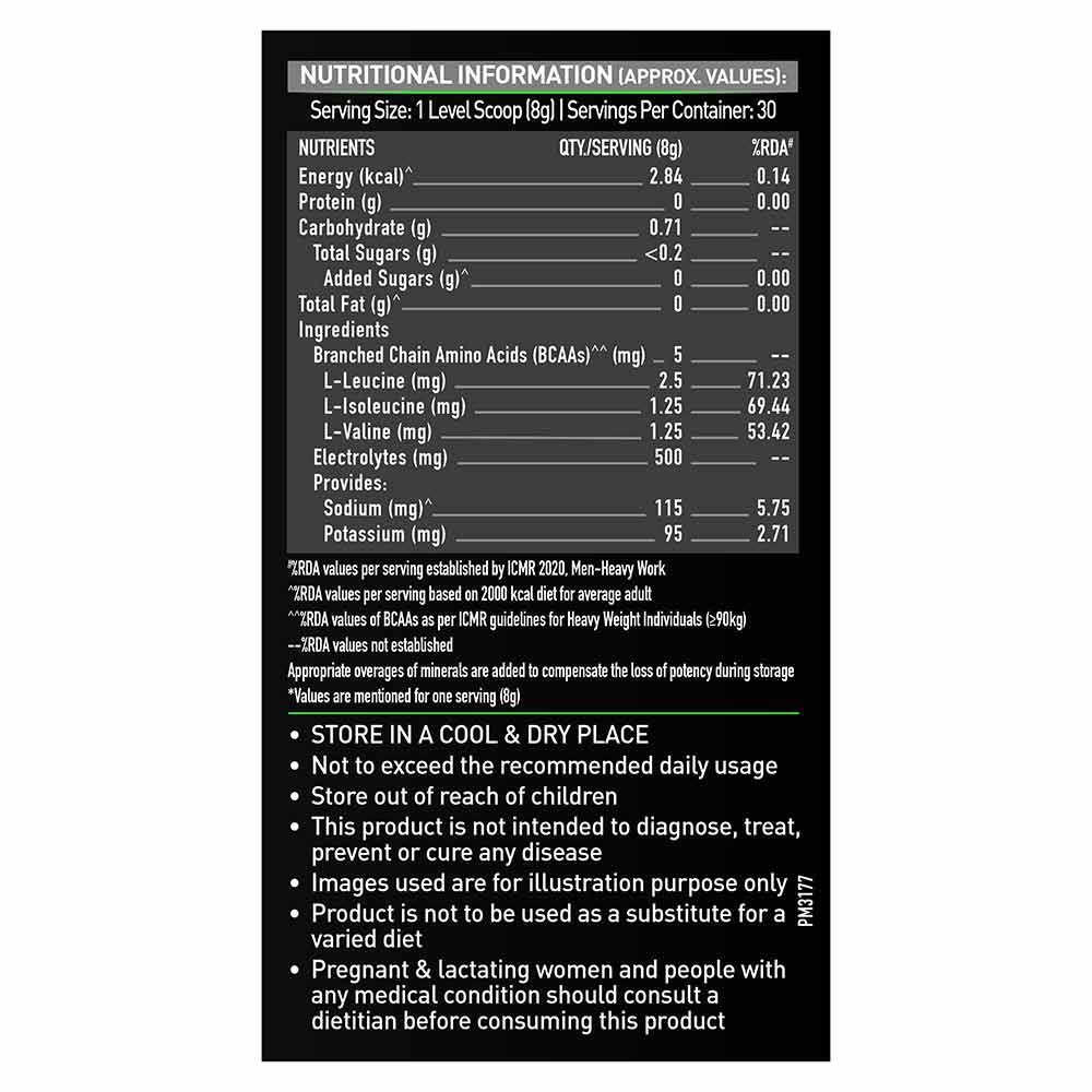 4 - MuscleBlaze BCAA Pro OP,  0.53 lb  30 Servings  Tropical Fest 