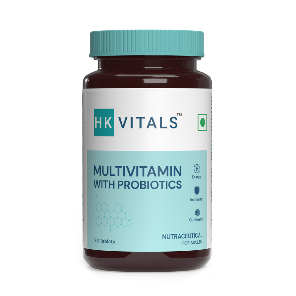 2 - HealthKart HK Vitals Multivitamin with Probiotics,  90 tablet(s)  Unflavoured 