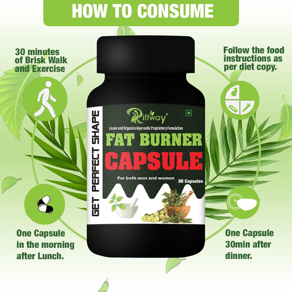 5 - Riffway Fat Burner,  30 capsules  Unflavoured 