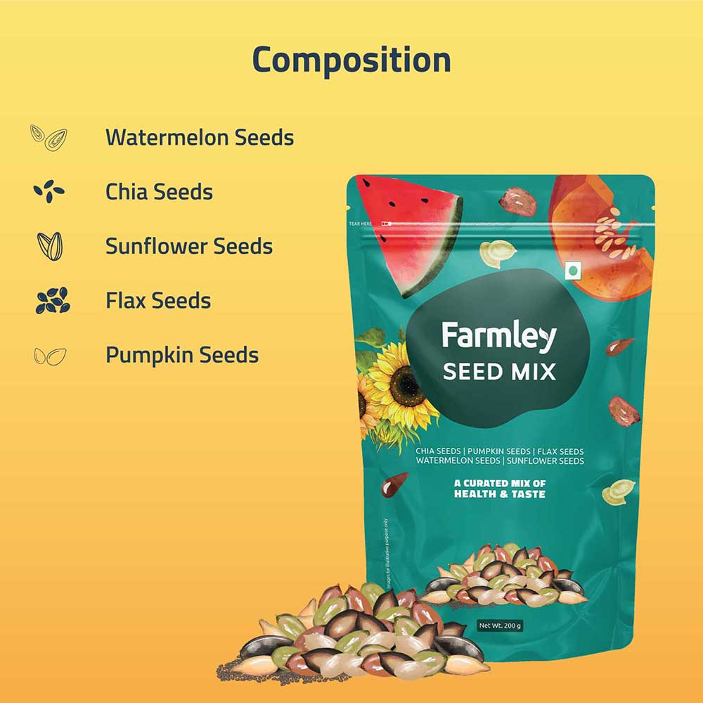 5 - Farmley Seed Mix,  Unflavoured  200 g 