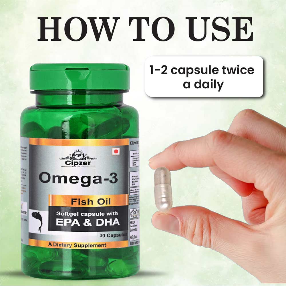 6 - Cipzer Omega-3 Fish Oil,  30 softgels 