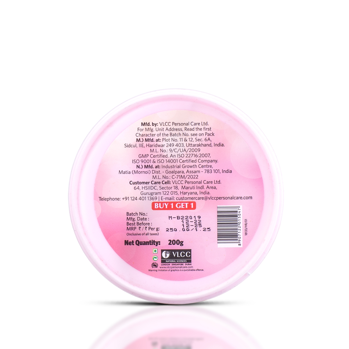 6 - VLCC 3 In 1 Intensive Care Cold Cream,  200 g  Shea Butter + Argan Oil + SPF 20 + Honey 