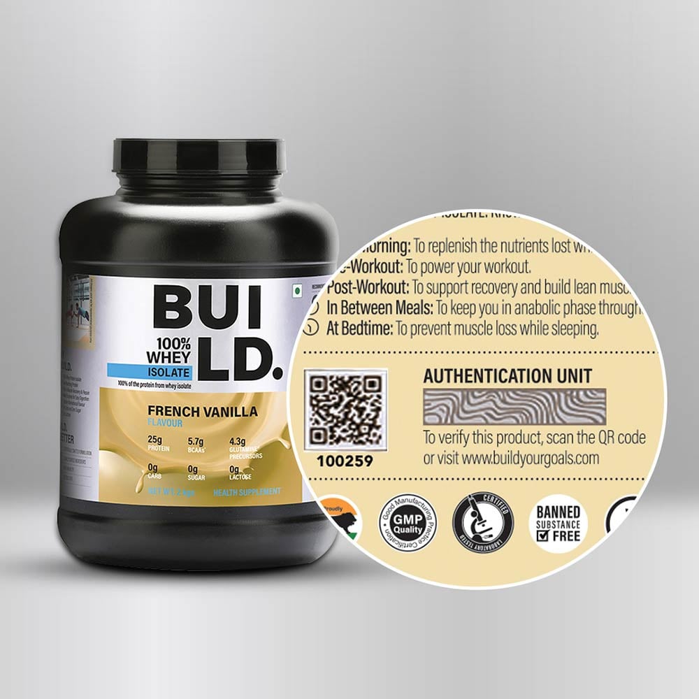 4 - Build 100% Whey Isolate,  4.4 lb  French Vanilla 