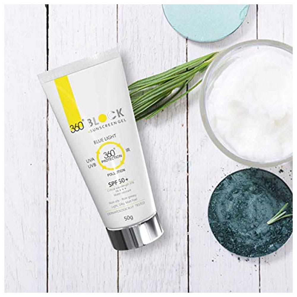 5 - 360° Block Sunscreen Gel,  50 g  SPF 50+ 