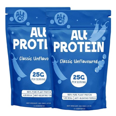 1 - Alt Co Plant Protein Powder,  1.1 lb  Classic Unflavoured (Pack of 2) 