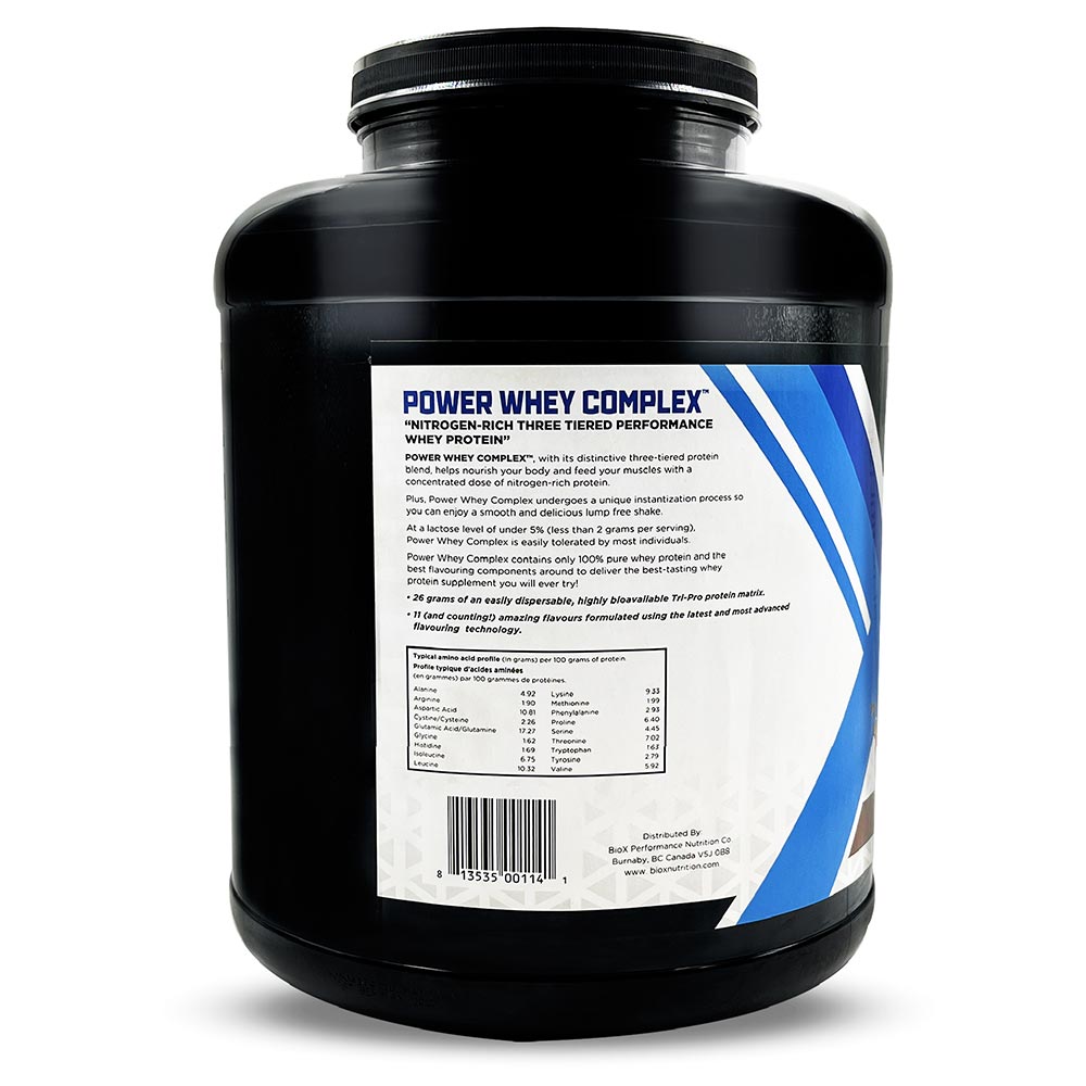 3 - Biox Power Whey Complex,  5 lb  Chocolate Caramel Fudge 