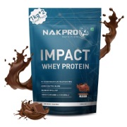 Nakpro Impact Whey Protein- 2.2 lb Double Rich Chocolate (Pack of 2)