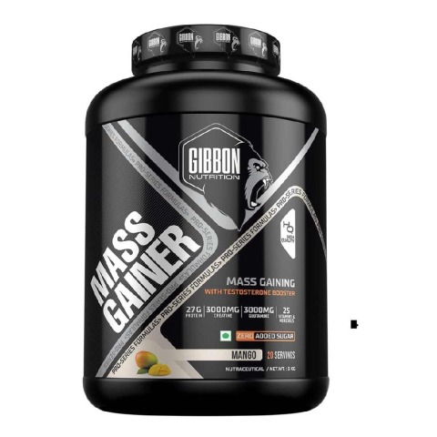 1 - Gibbon Nutrition Mass Gainer, 6.6 lb Mango