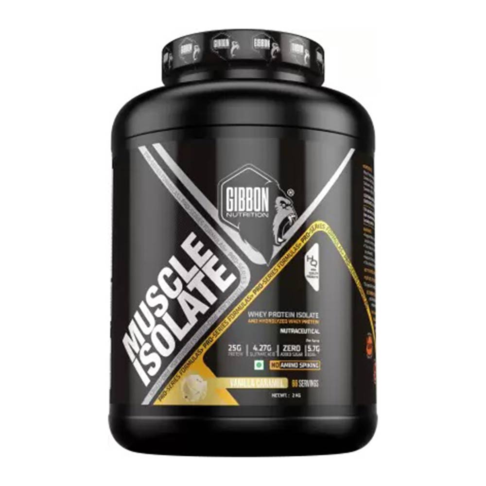 1 - Gibbon Nutrition Muscle Isolate,  4.4 lb  Vanilla Creamy 
