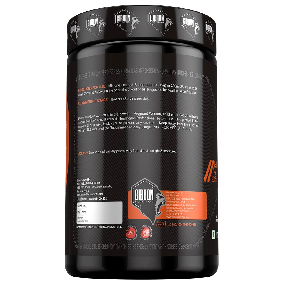 2 - Gibbon Nutrition BCAA 4:1:1,  0.88 lb  26 Servings  Orange 