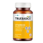 TrueBasics Vitamin D3 600iu, 50 capsules