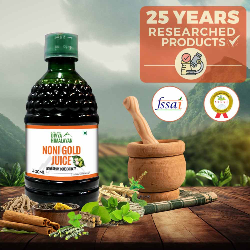 2 - Divya Himalayan Noni Gold Juice,  Natural (Pack of 2)  400 ml 
