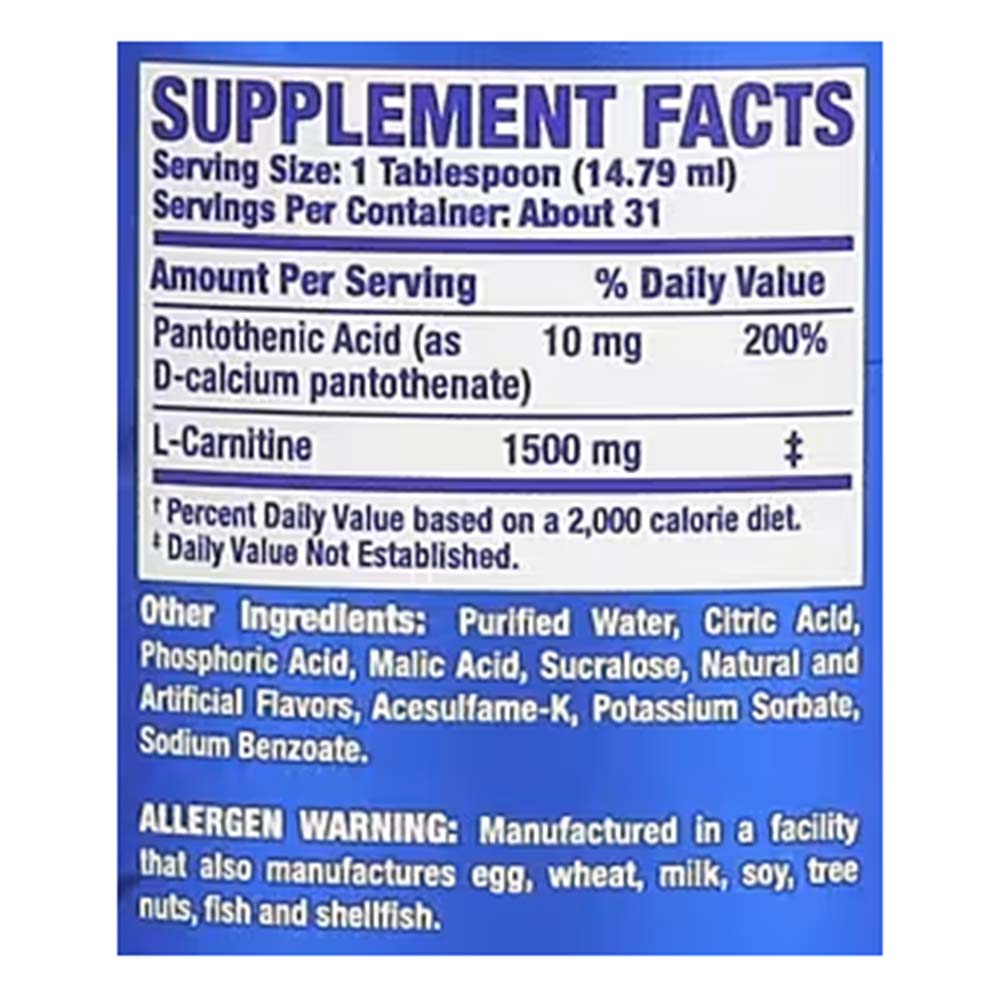 3 - RONNIE COLEMAN L-Carnitine XS 1500,  473.28 ml  Sour Apple 