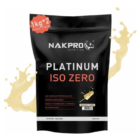 1 - Nakpro Platinum ISO Zero,  2.2 lb  Malai Kulfi (Pack of 2) 