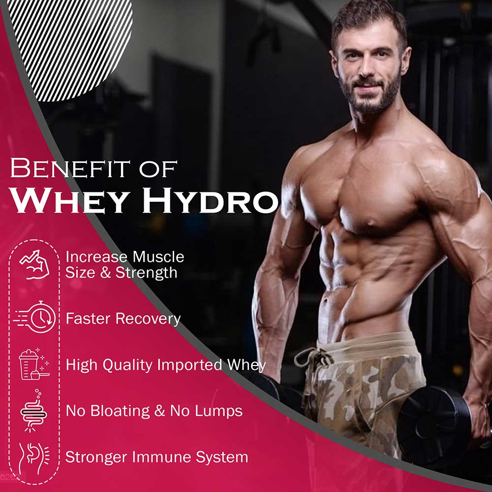 6 - Nakpro Whey Hydro Hydrolyzed Whey Protein,  2.2 lb  Double Rich Chocolate (Pack of 2) 