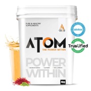 AS-IT-IS Nutrition ATOM Whey Protein with Enzymes- 8.8 lb Kesar Elaichi