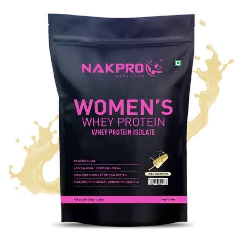 1 - Nakpro Women's Whey Protein,  1.1 lb  Malai Kulfi 