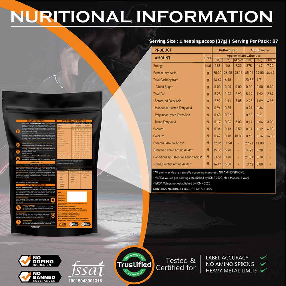 2 - Nakpro Perform Whey Protein Concentrate 2.2 lb & Creatine Monohydrate 0.22 lb Combo,  2 Piece(s)/Pack  Chocolate & Fruit Punch 