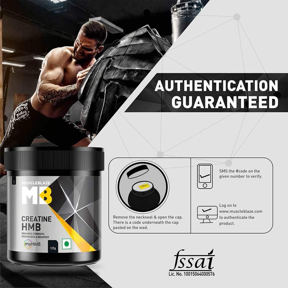 9 - MuscleBlaze Creatine HMB OP,  Unflavoured  0.27 lb 
