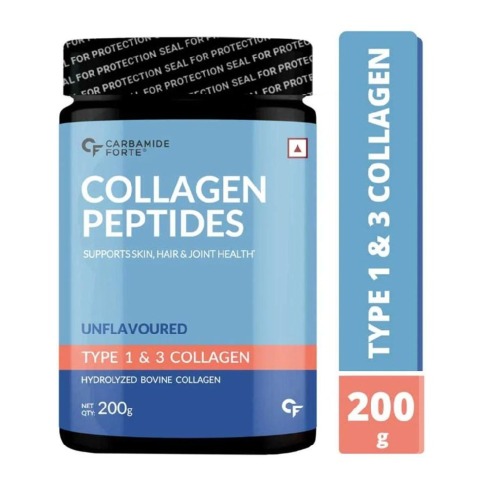 1 - Carbamide Forte Collagen Peptides,  200 g  Unflavoured (with Type 1 & 3 Collagen) 