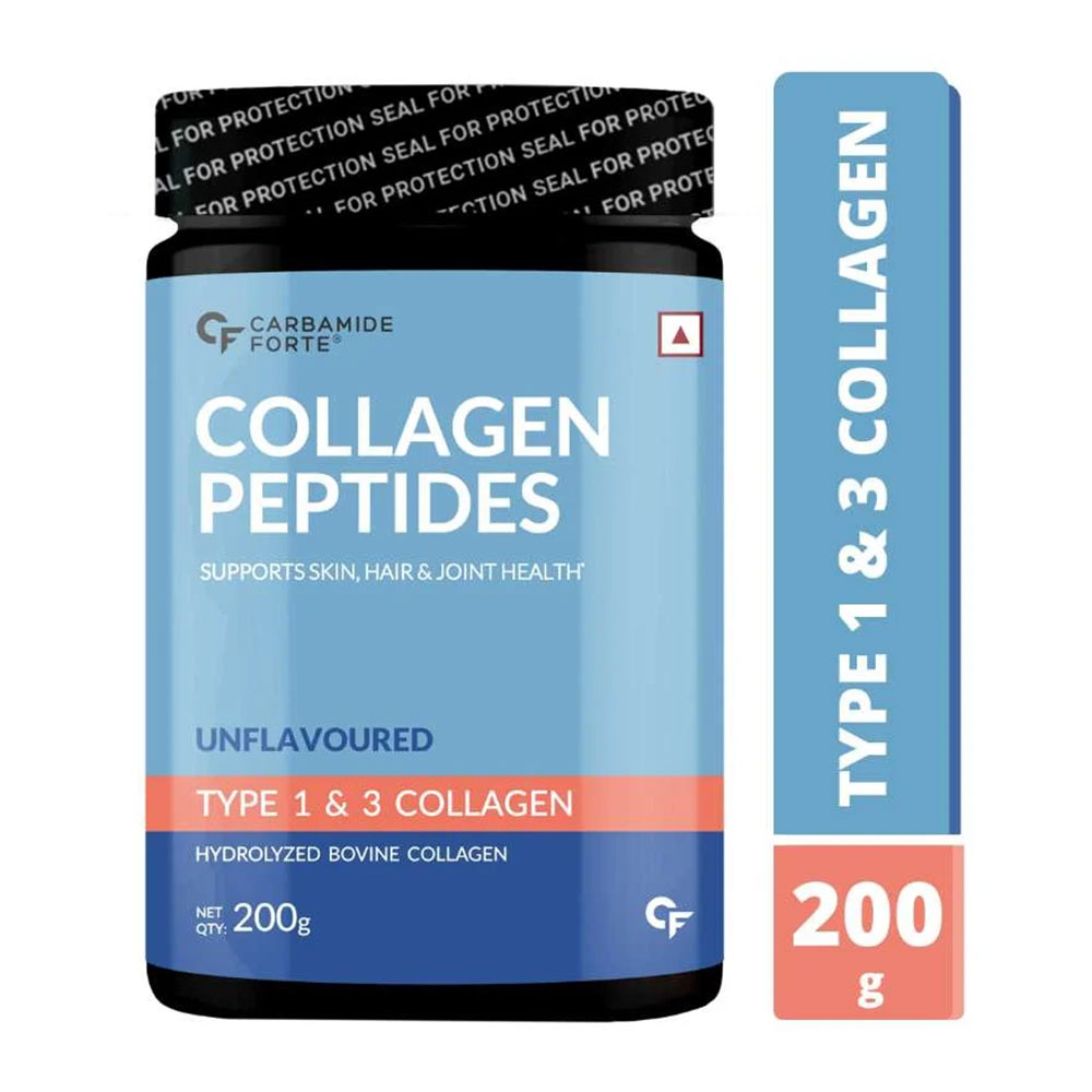 1 - Carbamide Forte Collagen Peptides,  200 g  Unflavoured (with Type 1 & 3 Collagen) 