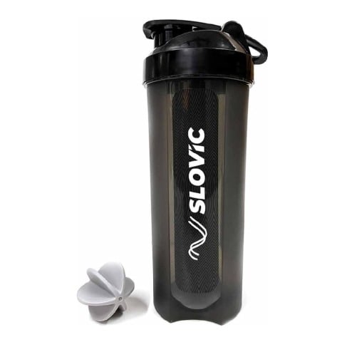 1 - SLOVIC Leakproof Gym Shaker Bottle,  Black  700 ml 