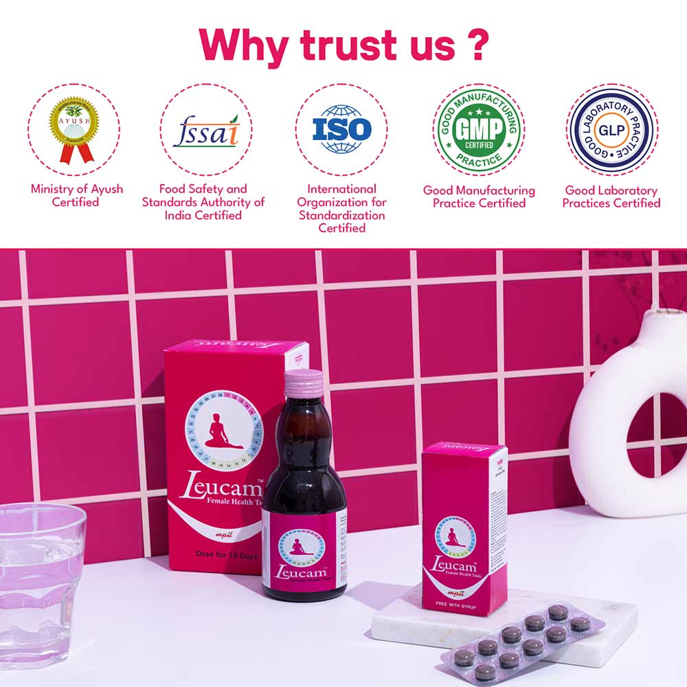 4 - MPIL Leucam Syrup,  200 ml  Unflavoured (with 40 Tablets) 